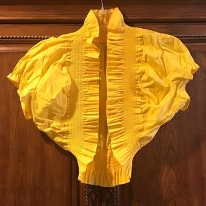 Ruffled Cropped Shrug